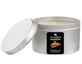 Sandalwood Scented Candle in Silver Tin